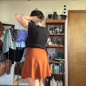 Rachel Terracotta Skater Girl Skirt